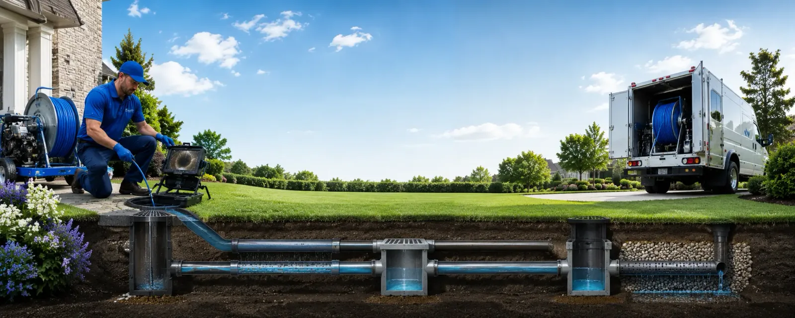 Outdoor drain cleaning information for Sudbury, MA